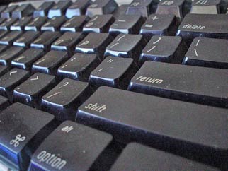 A modern computer keyboard