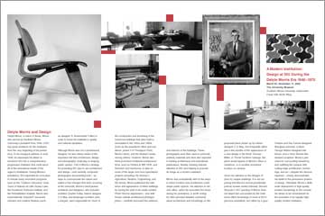 A Modern Institution Exhibition Brochure iterior spread
