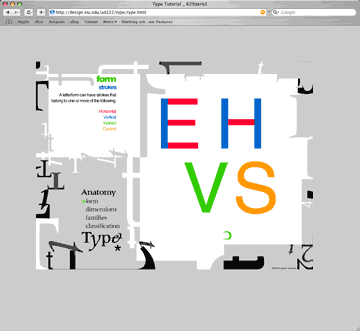 Typographic Tutorial Screen Shot and Link
